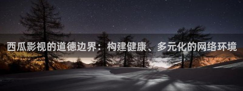 四虎..影院：西瓜影视的道德边界：构建健康、多元化的网络环境
